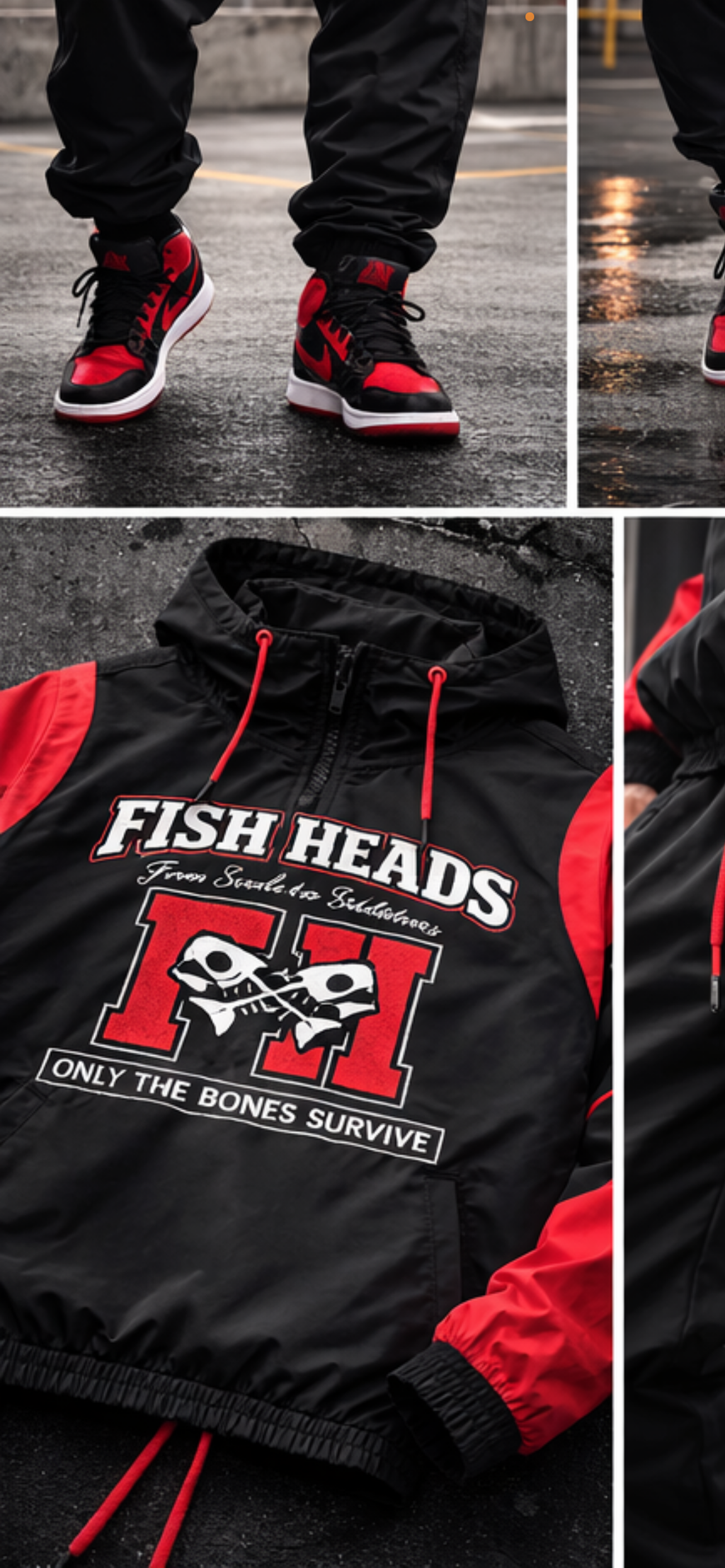 Fish Heads “From Scales to Skeletons” Windbreaker Set