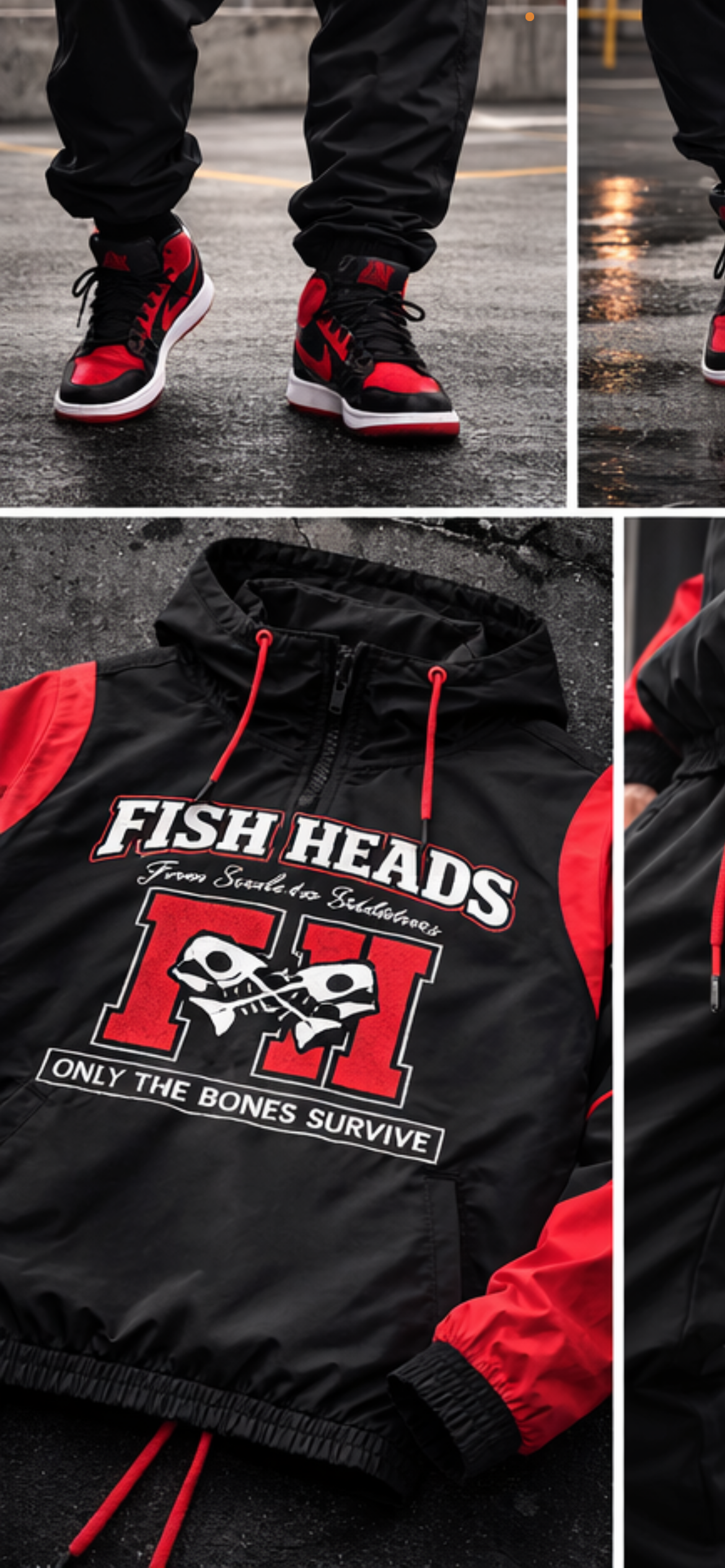 Fish Heads “From Scales to Skeletons” Windbreaker Set